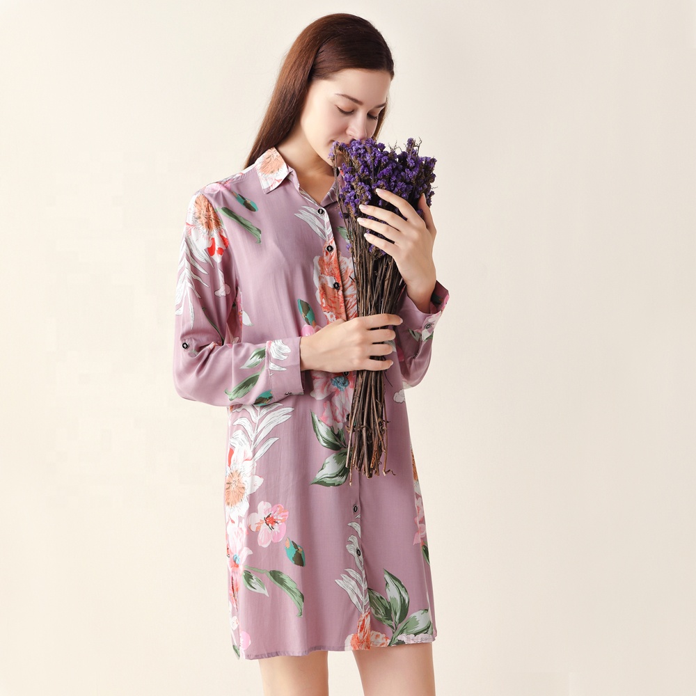 bridesmaid pajama shirt dress Button-up Bridesmaid Pajamas