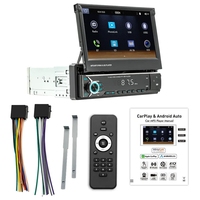Lecteur DVD de voiture rétractable 7 pouces au prix d'usine, système radio stéréo universel pour voiture, lecteur MP5 avec Bluetooth, Wifi, GPS