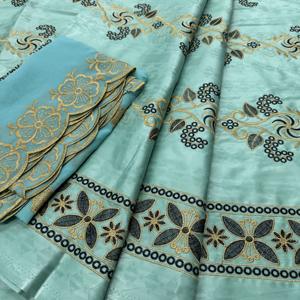 Kain Bazin Rich Jacquard Tenun Berkualitas Tinggi Terbaru 5+2 Yard Feitex Bazin Rich Lebar Besar Bordir untuk Gorden Gaun Anak Perempuan - Product Image 2