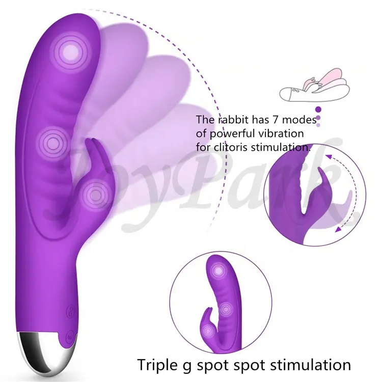 JoyPark Mainan Seks Panas Isi Ulang USB Populer Vibrator Seks Wanita AV Tongkat Pemijat