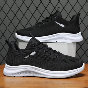 Baskets respirantes à lacets pour hommes B-717 – Chaussures de sport tendance et décontractées avec semelle intérieure en maille pour un jogging confortable - Product Image 4