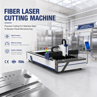 Machine de découpe laser à fibre S&A avec refroidisseur, rail de guidage HIWIN, valve proportionnelle SMC, équipement de découpe de tôles métalliques