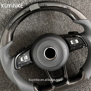 พวงมาลัยรถยนต์คาร์บอนไฟเบอร์ LED สำหรับ Volkswagen <span class=keywords><strong>VK</strong></span> R-Line Bora Sagitar Magotan B7 B6 B8กอล์ฟ6 CC Passat POLO Tiguan - Product Image 5