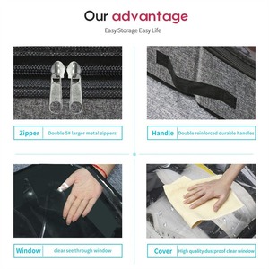 새로운 침대 밑 수납장 신발 가방 보관 패브릭 이지 라이프 수납 박스 접이식 패브릭 신발 정리함 - Product Image 5