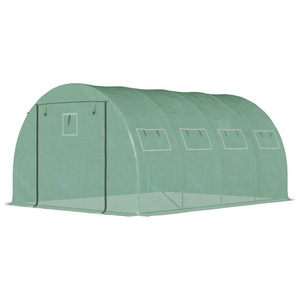 โรงเรือนปลูกผักแบบอุโมงค์สีเขียว  ฟิล์ม PP สำหรับปลูกผักในบ้าน - Product Image 1