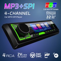 Yüksek Kaliteli SPI MP3 2.8 İnç TFT Ekranlı Araç Radyosu Bluetooth 5.1 Multimedya Oynatıcı Evrensel 1 Din Araç Ses Sistemi Toptan Satış İçin