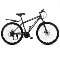 Vélo de montagne à bas prix 24/26 pouces avec 21 vitesses variables, freins à disque doubles, fourche à suspension à ressort pour enfants