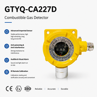 Détecteur de gaz naturel GPL GTYQ-CA227D avec alarme sonore et lumineuse, capteur de combustion catalytique pour la sécurité des cuisines commerciales