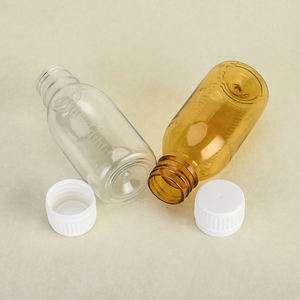 100cc पीईटी प्लास्टिक तरल खांसी सिरप बोतल चिकित्सा दवा की बोतल पेंच टोपी के साथ - Product Image 4