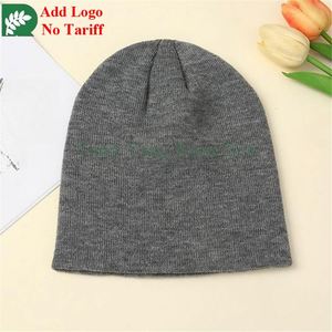 หมวกบีนนี่ไหมพรมอะคริลิกสำหรับผู้ใหญ่แฟชั่นฤดูหนาวบุซับใน - Product Image 3