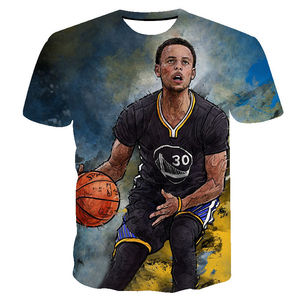 Livraison gratuite, <span class=keywords><strong>t</strong></span>-shirts à manches courtes pour hommes et femmes, impression numérique, fans de basket-ball décontractés, Golden State Warrior <span class=keywords><strong>Stephen</strong></span> <span class=keywords><strong>Curry</strong></span> 30 - Product Image 3