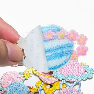 Self Adhesive Kawaii Embroidery Macaron Color Fruit Star Patch for Girls Women - Product Image 4