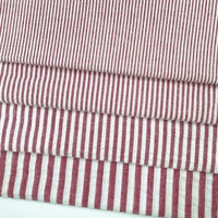Tissu Seersucker 100% Coton Teint en Fil à Rayures de 0,2 cm, Respirant, Vente en Gros, Idéal pour Chemises d'Enfants, Jouets, Doublures et Sacs