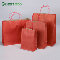 Sacs en papier kraft avec poignées Sacs en papier pour imprimante Sacs en papier pour plats à emporter