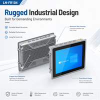 Computadora Industrial Táctil Resistente de 10.4 Pulgadas con Pantalla Táctil Capacitiva, Doble LAN, COM, USB para Automatización, Compatible con Windows y Linux