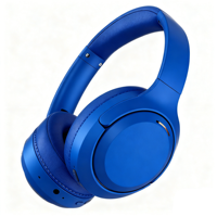 Headset Gaming Nirkabel Lipat Over Ear Stereo dengan Peredam Kebisingan ANC dan Mikrofon untuk PC dan Ponsel