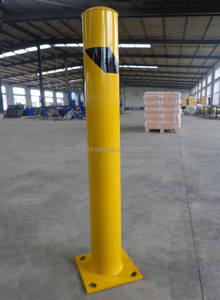 أعمدة حماية مطلية بالمسحوق من الفولاذ BTB-أغطية حاجز أمان مدرسي ثابتة 36 "ارتفاع أصفر" قطر - Product Image 5