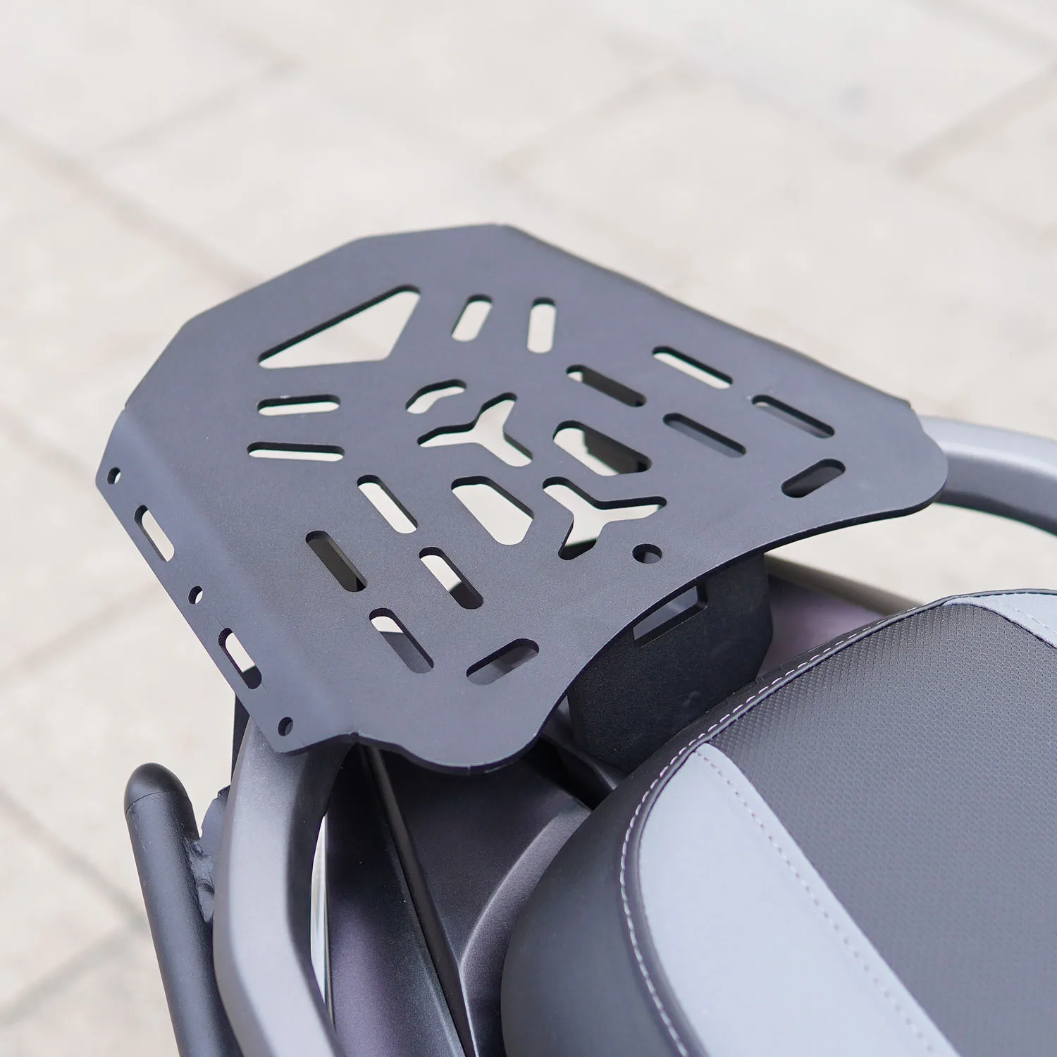 Matte black panel back frame