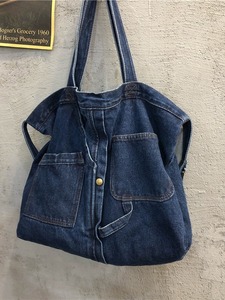 Qualité supérieure grande capacité femmes Denim sacs à main Messenger toile sac fille Cowboy <span class=keywords><strong>Art</strong></span> Shopping épaule Blues fourre-tout sacs - Product Image 2