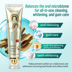 <span class=keywords><strong>Dentifrice</strong></span> Keleek à <span class=keywords><strong>la</strong></span> cannelle et au fluorure, anti-caries, renforce l'émail, blanchit les dents, soin des gencives, <span class=keywords><strong>dentifrice</strong></span> oral, coffret cadeau 160g - Product Image 3