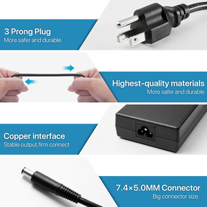 Aftermarket Replacement 65W Round Tip Charger For Dell, 7.45.0mm Connector, Same As Original Specification - Product Image 3