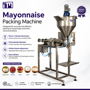 Máquina Envasadora de Mayonesa para un Envasado Eficiente de Mayonesa, Crema, Salsas y Otros Productos de Pasta Viscosa - Product Image 1