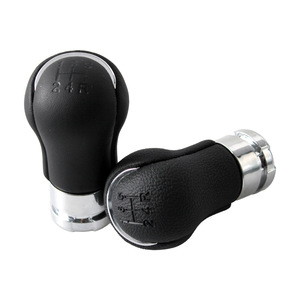 Pomo de palanca de cambios ergonómico envuelto en cuero de 5 y 6 velocidades para Toyota Hilux 2015-2020 - Product Image 1