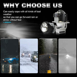 Lente de Proyector Bi-LED Super Power K205, Faros Delanteros LED, IP68 Impermeables, 75W, Lente de Proyector Bi-LED para Accesorios de Automóviles - Product Image 3