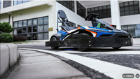 Go-Kart Eléctrico Inteligente de Alto Rendimiento con Velocidad Ajustable por Software, 3 Velocidades, Mini Badger Racing, Doble Motor, Hidráulico, para Exteriores