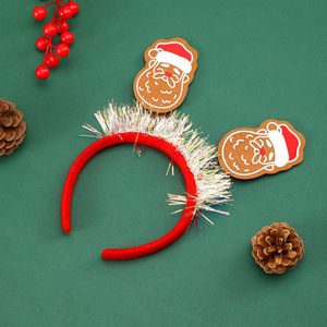 Nueva diadema navideña con lentejuelas de dibujos animados, pinza para el pelo navideña, decoración para fiestas para adultos y niños. - Product Image 2