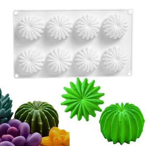 แม่พิมพ์เค้กมูสกระบองเพชร Tangchu สำหรับทำขนมหวานสไตล์ฝรั่งเศส ช็อกโกแลต พุดดิ้ง เทียนหอม ใช้กับเตาอบได้ บรรจุแยกชิ้น - Product Image 2