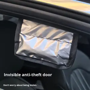 Pare-soleil de <span class=keywords><strong>toit</strong></span> <span class=keywords><strong>ouvrant</strong></span> de voiture, pare-brise anti-neige, verre occultant, feuille d'aluminium à motif quadrillé, sandwich anti-gel/gelée, épaissi - Product Image 3