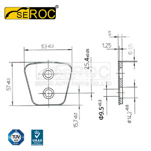 Botón de embrague de cobre, VT-5 de botón de embrague <span class=keywords><strong>Miba</strong></span> de fricción - Product Image 2