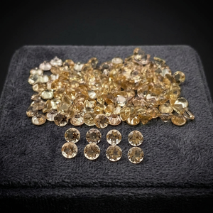 FF JEWELLERS Morganite Orange Taille Brillant Pierre Précieuse Libre Faite à la Main Qualité AAA Effet de Couleur et de Feu Vérifié 2x3mm Afrique - Product Image 4