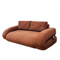Sofá Cama Convertible Moderno de 2 Plazas, Tapizado en Tela, con Espuma Suave, Embalaje Comprimido, para Sala de Estar y Comedor, Muebles de China