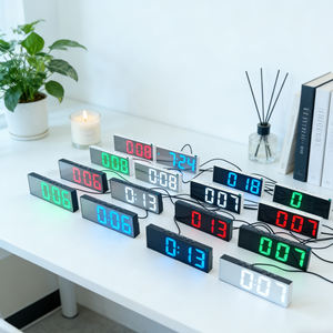 Reloj <span class=keywords><strong>Despertador</strong></span> Inteligente Electrónico con Espejo Colorido, Material ABS, Pantalla LED Grande, Función de Repetición, Luz Nocturna para Niños, Oficina, Dormitorio - Product Image 6