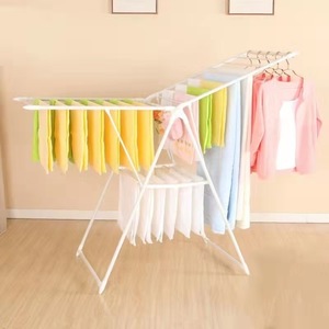 Porte-vêtements pliable multifonctionnel pour enfants Simple ménage type debout couette séchage cintre - Product Image 2