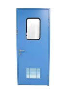 Portes battantes en acier inoxydable durables, directement de l'usine, à pousser et à tirer, porte d'isolation intérieure, certifiées ISO trois systèmes