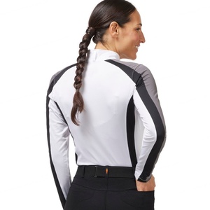 UPF+ 40 Sun Protection Horse Riding Clothing Women Breathable <b>Long</b> Sleeve Equestrian Clothing Riding Shirts Manufacturer - Product Image 3