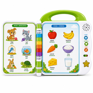 Livre personnalisé pour enfants sur les <span class=keywords><strong>100</strong></span> premiers mots, bilingue anglais-espagnol, jouet éducatif électronique tactile, livre parlant, fabricant OEM ODM - Product Image 3