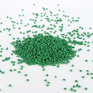 Pellets de plástico para mascotas PP/PE/ABS/PET, masterbatch verde para caucho de nailon virgen