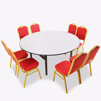 Chaises de banquet empilables en aluminium avec coussin souple, modernes, élégantes et luxueuses, pour hôtels, mariages et salons – Vente en gros usine à prix abordable