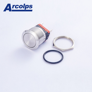 Interruptor de botón de metal de 22mm con tapa redonda y acabado en bronce con alto <span class=keywords><strong>amperaje</strong></span> para uso en estaciones de botón industrial - Product Image 5