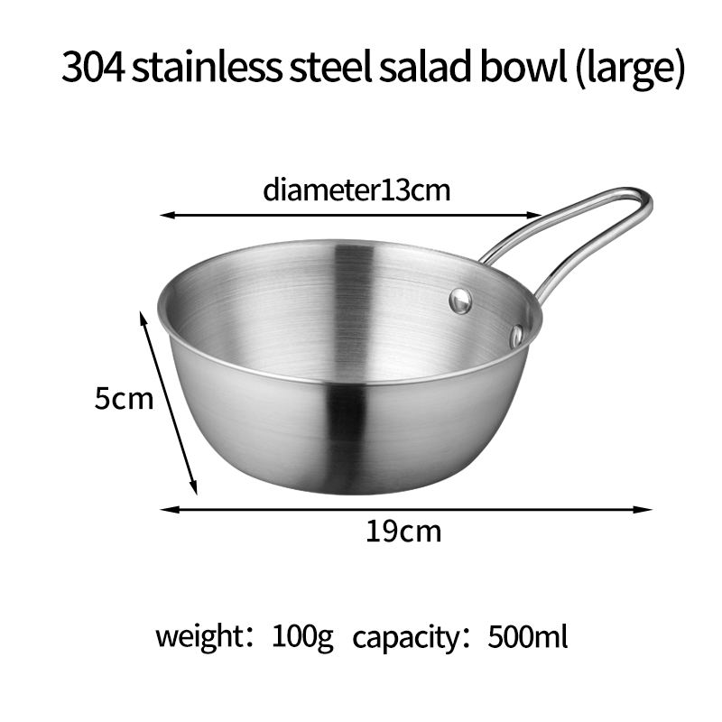 304 stainless steel salad bowl (large)