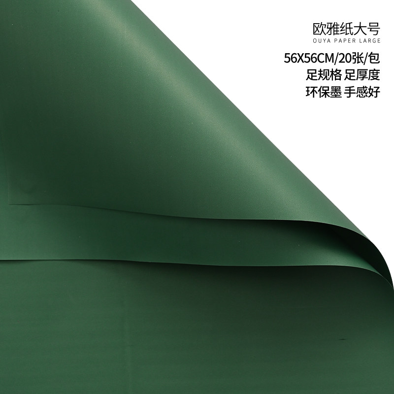 Papier de couleur unie-vert rétro-20-5858