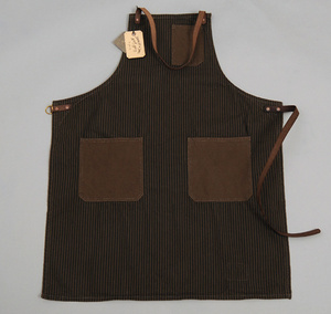 Nhà Máy Trực Tiếp OEM Barista Smock Tạp Dề Nhà Bếp Bông Màu Đen Nấu Ăn Tạp Dề Bông Biểu Tượng Tùy Chỉnh Đồng Bằng Đầu Bếp Tạp Dề Với Y6our Logo - Product Image 5