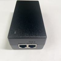 Injecteur PoE actif 56VDC 1.07A59.92W Adaptateur PoE IEEE802.3AT 10G Alimentation PoE avec câble EU pour caméra CCTV Réseau Wifi