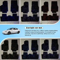 Alfombrillas Universales para Automóvil con Luces LED, Modelo Popular, Personalizadas, al por Mayor, para Toyota, Honda, Alfombrillas Decorativas para el Interior del Automóvil, Alfombrillas con Diseño de Cielo Estrellado