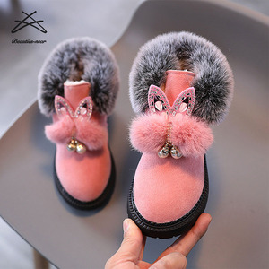 Botas infantis de inverno, botas para crianças, meninas, sapatos infantis, de pelúcia, tornozelo - Product Image 2