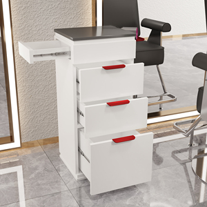 Hot Salon Modern Beauty Shop Salon Furniture White Gold Portable Small Tool Car Luxury Removable Saloon Trolley With 4 Wheels - Product Image 5